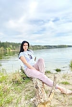 Ukrainian mail order bride Victoria from Rome with brunette hair and hazel eye color - image 43