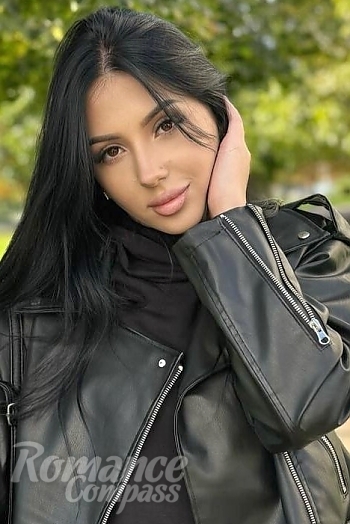 Ukrainian mail order bride Aastasiia from Odesa with black hair and brown eye color - image 1