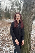 Ukrainian mail order bride Olesia from Ivano-Frankivsk with red hair and grey eye color - image 4