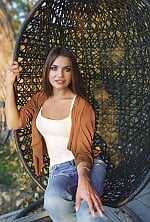 Ukrainian mail order bride Anastasia from Kharkiv with brunette hair and green eye color - image 10