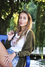 Ukrainian mail order bride Anna from Kyiv with light brown hair and blue eye color - image 9