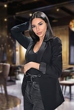 Ukrainian mail order bride Alina from Kyiv with black hair and hazel eye color - image 3