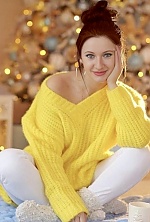 Ukrainian mail order bride Svitlana from Odesa with red hair and blue eye color - image 3