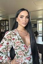 Ukrainian mail order bride Alona from Kharkiv with black hair and blue eye color - image 2