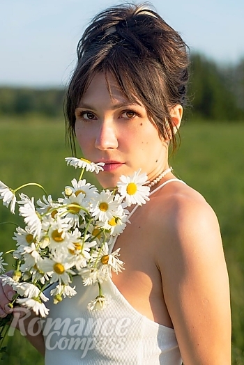 Ukrainian mail order bride Olga from Kremenchug with light brown hair and brown eye color - image 1