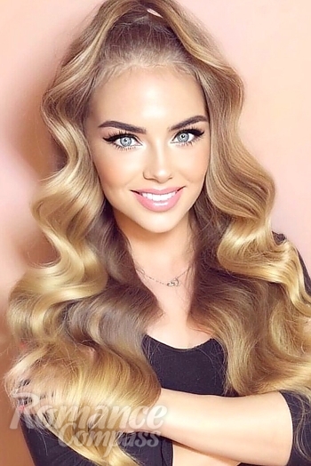 Ukrainian mail order bride Kristina from Lviv with blonde hair and grey eye color - image 1