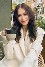 Ukrainian mail order bride Alina from Vancouver with black hair and blue eye color - image 7