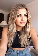Ukrainian mail order bride Yuliia from Kharkiv with blonde hair and grey eye color - image 3