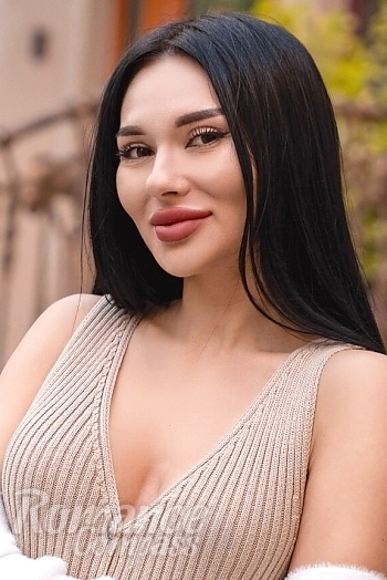 Ukrainian mail order bride Iryna from Odesa with black hair and brown eye color - image 1