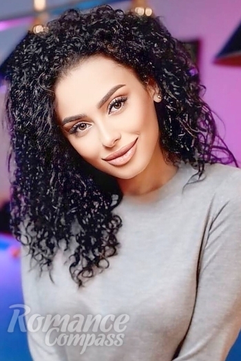 Ukrainian mail order bride Anna from Jerusalem with black hair and brown eye color - image 1