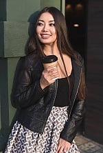 Ukrainian mail order bride Ainura from Astana with brunette hair and hazel eye color - image 4