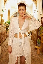 Ukrainian mail order bride Viktoriia from Kyiv with light brown hair and blue eye color - image 5