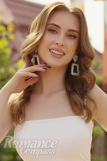 Ukrainian mail order bride Anastasiia from Ivano-Frankivsk with blonde hair and green eye color - image 1