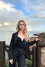 Ukrainian mail order bride Tetiana from Barcelona with blonde hair and blue eye color - image 3