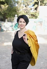Ukrainian mail order bride Olga from Alicante with black hair and green eye color - image 6