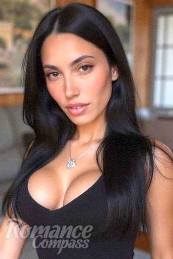 Ukrainian mail order bride Melody from Buenos Aires with black hair and brown eye color - image 1