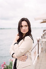 Ukrainian mail order bride Yuliia from Kyiv with black hair and blue eye color - image 6