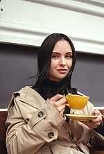 Ukrainian mail order bride Yuliia from Kyiv with black hair and blue eye color - image 2
