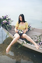 Ukrainian mail order bride Yuliia from Kyiv with black hair and blue eye color - image 3