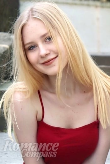 Ukrainian mail order bride Sofiia from Ivano-Frankivsk with blonde hair and grey eye color - image 1