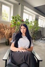 Ukrainian mail order bride Daryna from Zhytomyr with black hair and green eye color - image 6