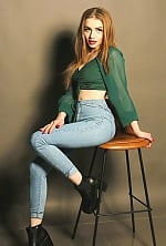 Ukrainian mail order bride Anna from Kyiv with blonde hair and green eye color - image 4