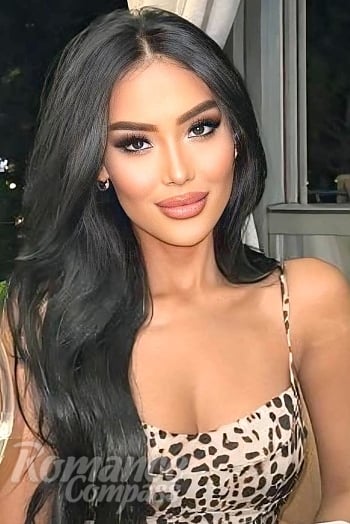Ukrainian mail order bride Kenzhe from Shymkent with brunette hair and brown eye color - image 1