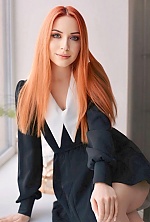 Ukrainian mail order bride Natalia from Kharkiv with red hair and green eye color - image 2