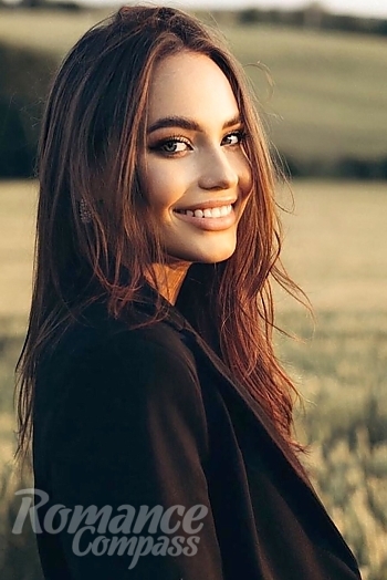 Ukrainian mail order bride Ekaterina from Kyiv with light brown hair and grey eye color - image 1