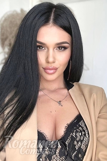 Ukrainian mail order bride Natalia from Kyiv with black hair and grey eye color - image 1