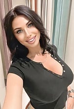 Ukrainian mail order bride Viktoriia from Antalya with black hair and green eye color - image 3