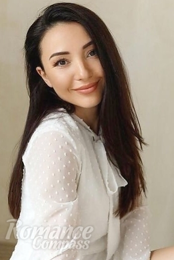 Ukrainian mail order bride Zhanna from Dallas with black hair and brown eye color - image 1