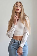 Ukrainian mail order bride Olha from Kyiv with blonde hair and blue eye color - image 9