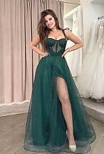 Ukrainian mail order bride Mariia from Ternopil with black hair and green eye color - image 2