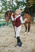 Ukrainian mail order bride Irina from Odesa with blonde hair and blue eye color - image 2