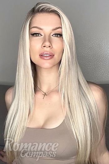 Ukrainian mail order bride Olga from Kyiv with blonde hair and hazel eye color - image 1