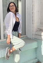 Ukrainian mail order bride Hulnara from Edmonton with brunette hair and grey eye color - image 2