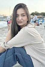 Ukrainian mail order bride Lesia from Odesa with brunette hair and blue eye color - image 2