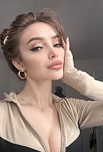 Ukrainian mail order bride Vladilena from Kyiv with light brown hair and green eye color - image 3