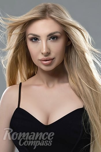 Ukrainian mail order bride Marina from Kyiv with blonde hair and blue eye color - image 1
