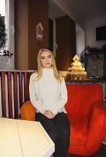 Ukrainian mail order bride Vladyslava from Kalush with white grey hair and blue eye color - image 5