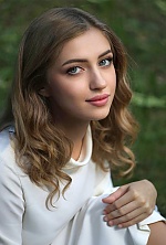 Ukrainian mail order bride Vladyslava from Kalush with white grey hair and blue eye color - image 10