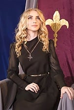 Ukrainian mail order bride Vladyslava from Kalush with white grey hair and blue eye color - image 7