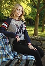 Ukrainian mail order bride Vladyslava from Kalush with white grey hair and blue eye color - image 8