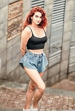 Ukrainian mail order bride Vladislava from Kyiv Oblast with red hair and green eye color - image 6