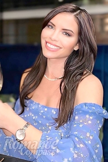 Ukrainian mail order bride Lilia from Lutsk with black hair and grey eye color - image 1