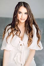 Ukrainian mail order bride Olena from Zhytomyr with light brown hair and green eye color - image 2