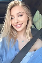 Ukrainian mail order bride Veronika from Kyiv with blonde hair and blue eye color - image 3