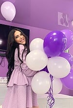 Ukrainian mail order bride Alina from Kyiv with black hair and green eye color - image 9