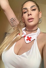 Ukrainian mail order bride Alina from Kyiv with black hair and green eye color - image 12